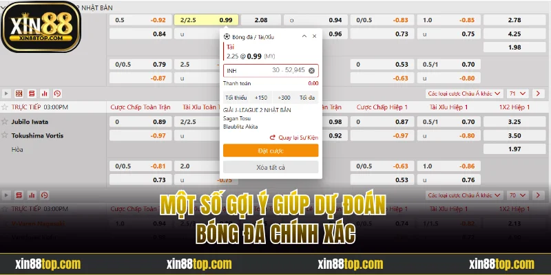 Một số gợi ý giúp dự đoán bóng đá chính xác